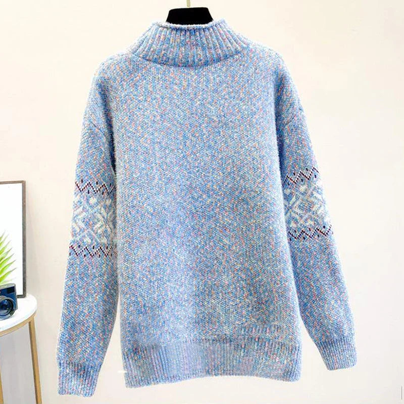 Women's Turtleneck Sweater High Collar