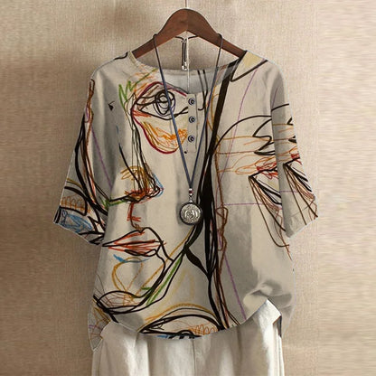 Retro Inspired Women's Blouse