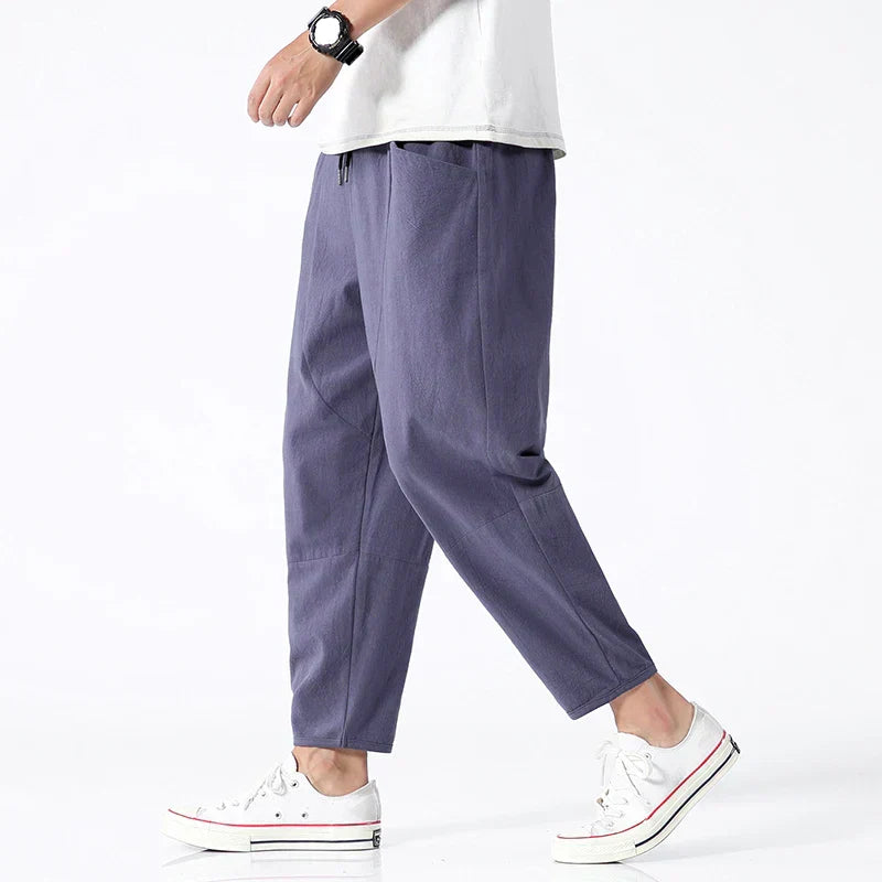 Men's Cropped Pants Kyoto Style - Vonnera