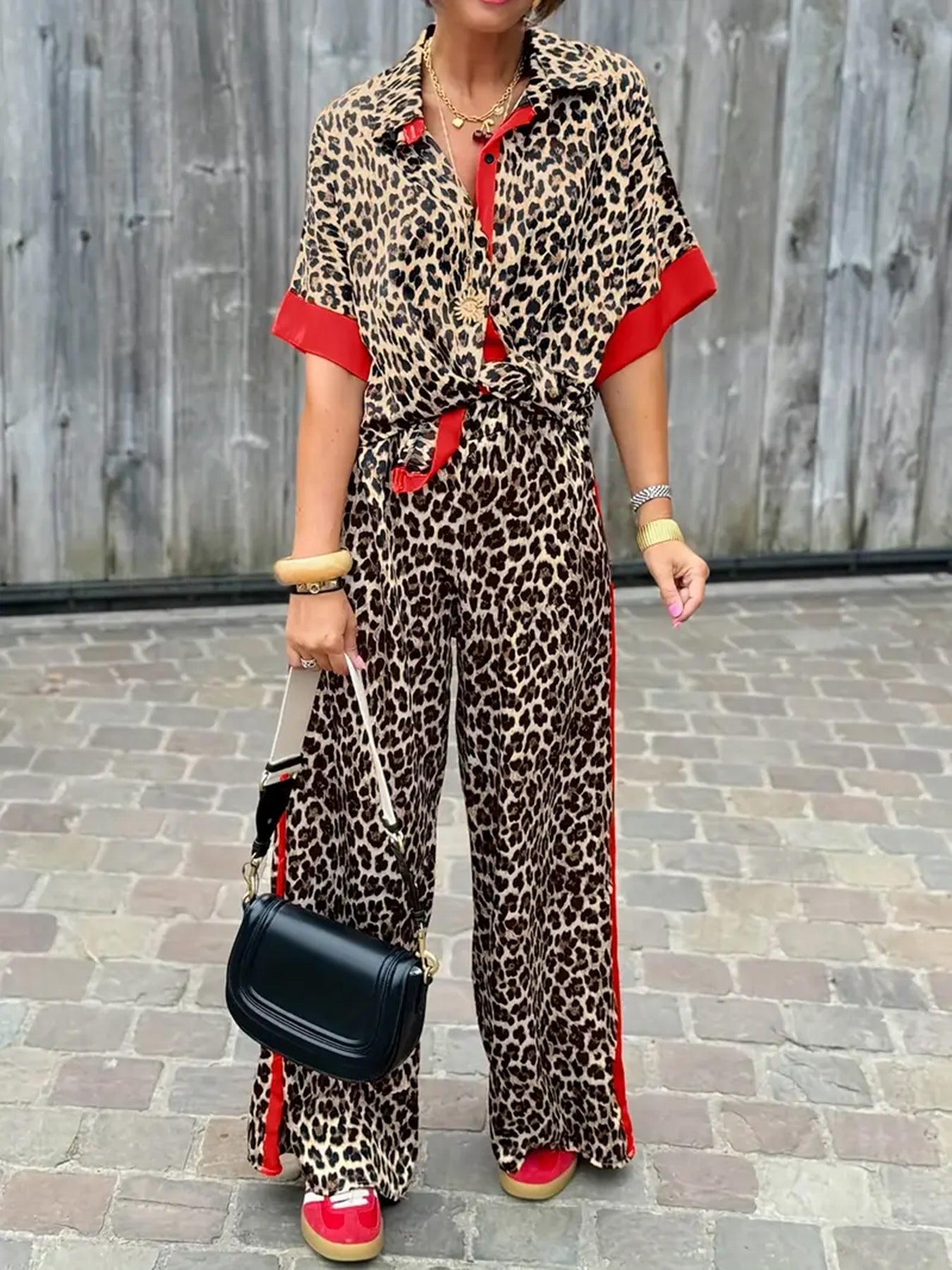 Women's Two Piece Suit Button Pants - Vonnera