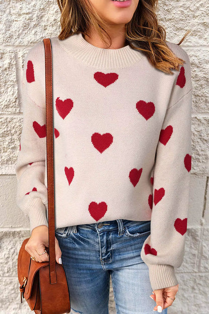 Women's Elegant Heart Sweater