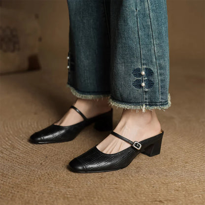 Margaux Women's Genuine Leather Mules