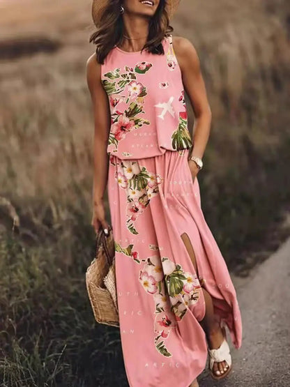 Women's Maxi Dress Graphic Print Summer Dress - Vonnera