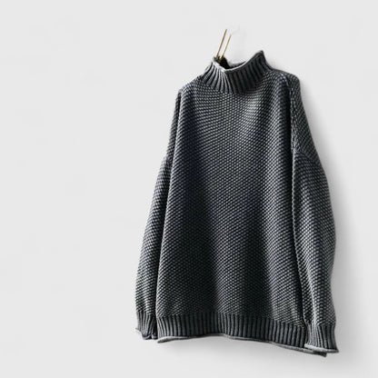 Women's Turtleneck Sweater High Ribbed Collar