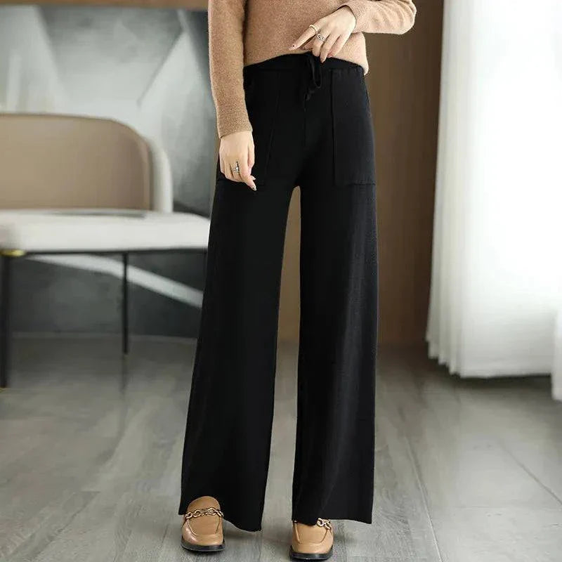 Women's Wool Relaxed Fit Pants