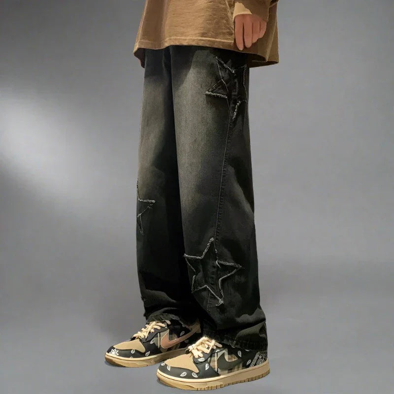 Embroidered Denim Jeans