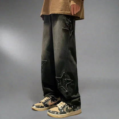 Embroidered Denim Jeans