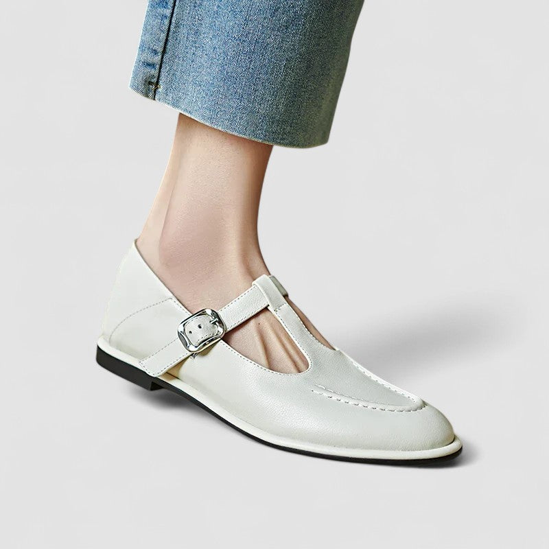 Women's Mary Jane Shoes Rounded Toe T-Strap