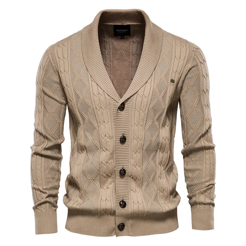 Men's Button Cardigan Sweater - Vonnera