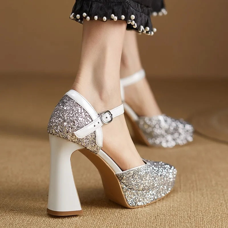 Women's Platform Pumps Sparkle Alvina