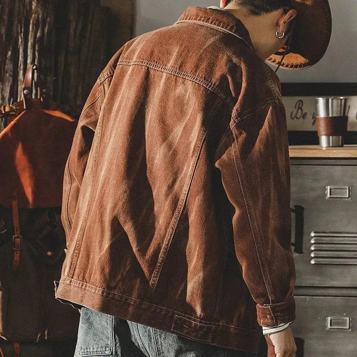 Men's Classic Denim Jacket Modern Comfortable Style