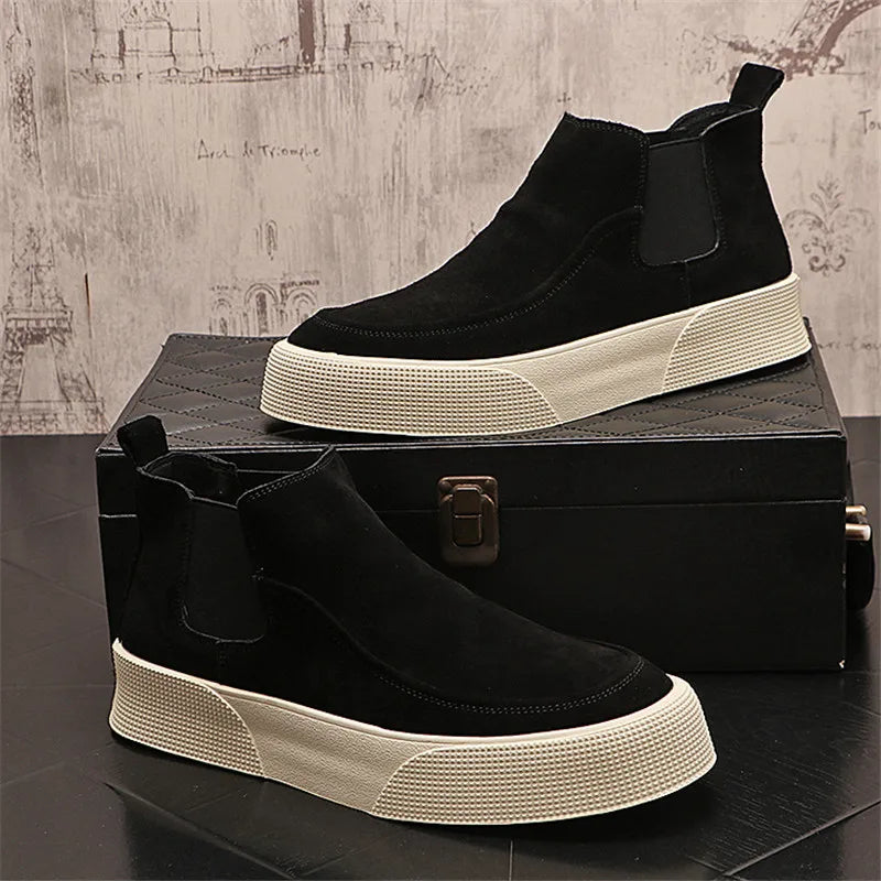Men's Suede Chelsea Boots