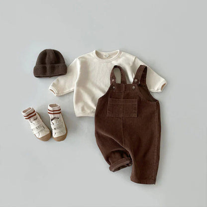Kids Overalls Cotton Blue