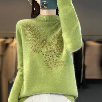 Women's Leaf Embellished Sweater