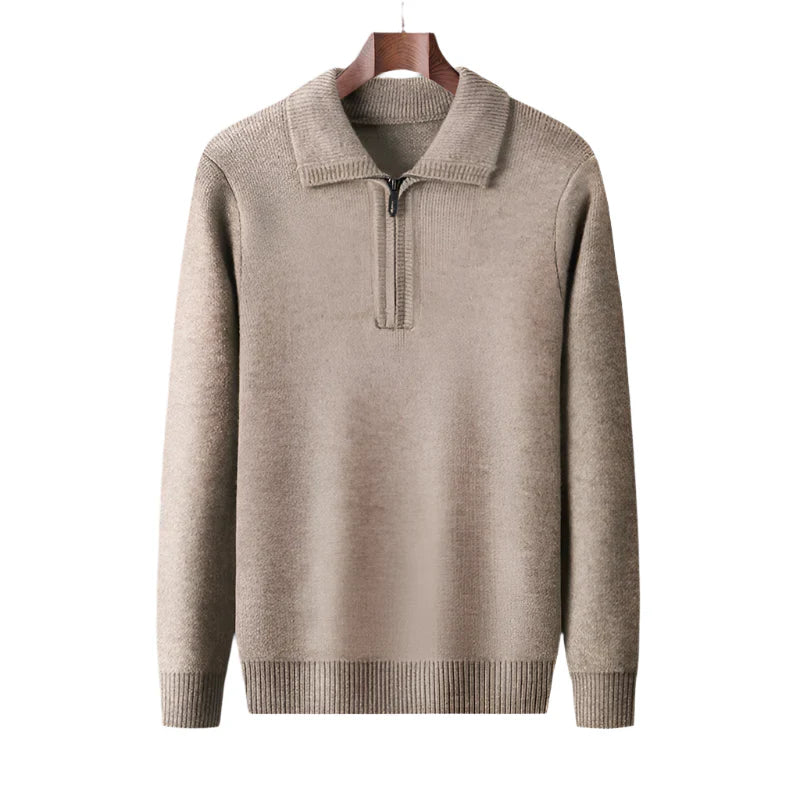 Arven Men's Cashmere Quarter Zip Sweater - Vonnera