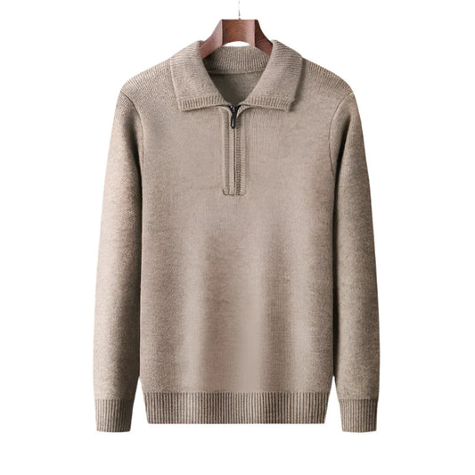 Arven Men's Cashmere Quarter Zip Sweater - Vonnera