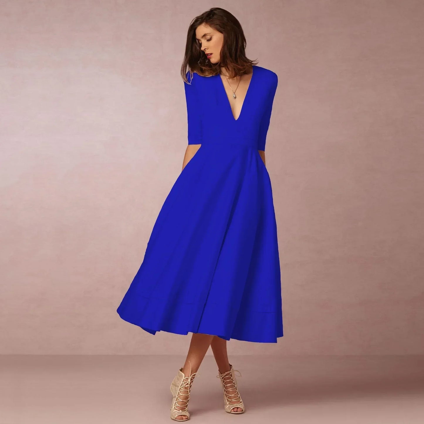 Harper | Women’s Elegant Flowing Midi Dress
