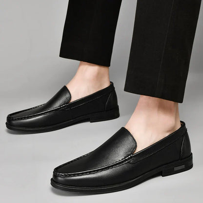 Men's Classic Slip-On Loafers Leather Comfortable