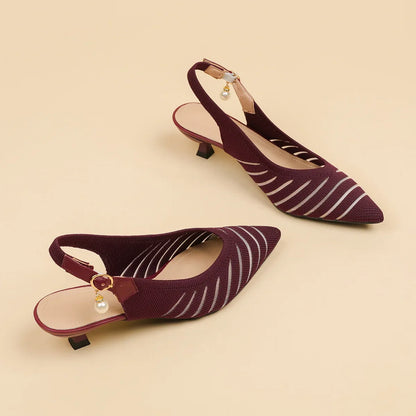 Alba Women's Kitten Heel Sandals - Vonnera