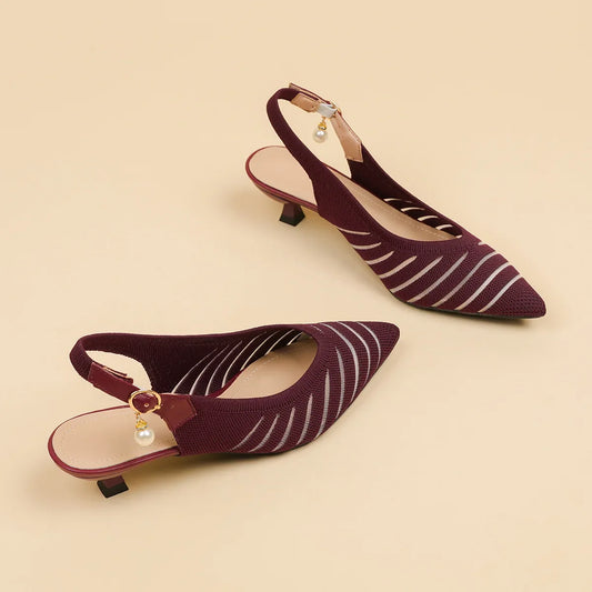 Alba Women's Kitten Heel Sandals - Vonnera