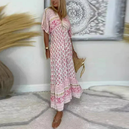 Boho Print Women's Maxi Dress