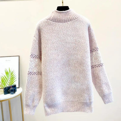 Women's Turtleneck Sweater High Collar