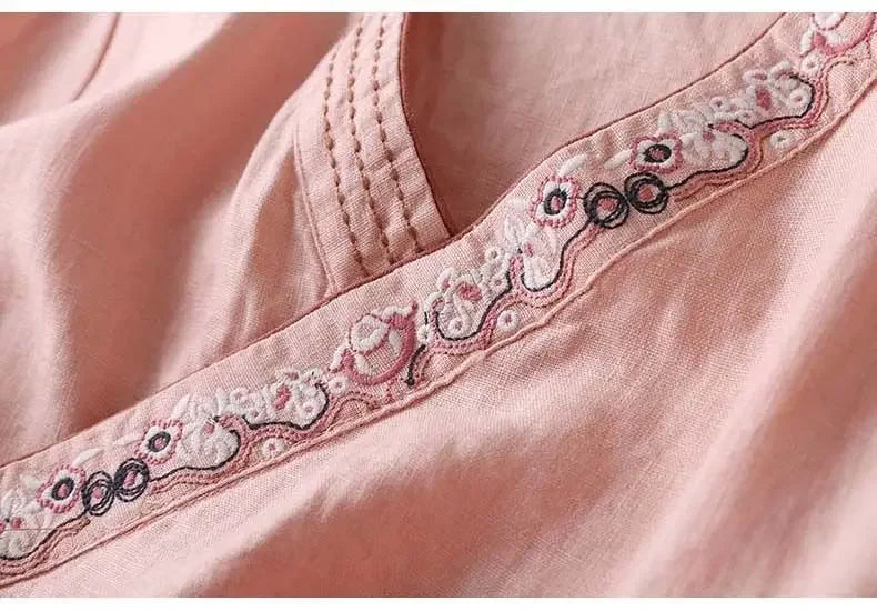 Women's Relaxed Fit Blouse Lightweight Breeze Pattern