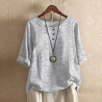 Women's Floral Print Blouse Soft