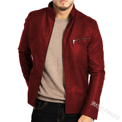 Ferrano Men's Leather Motorcycle Jacket