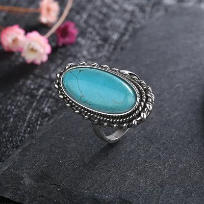 Turquoise Stone Ring - Vonnera