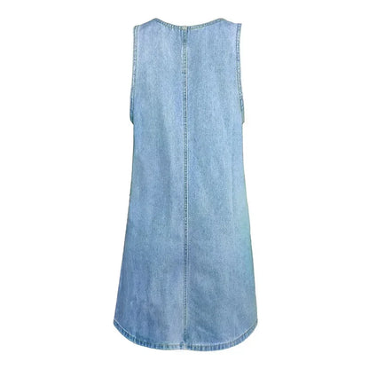 Women's Scoop Neck Dress with Patch Pockets