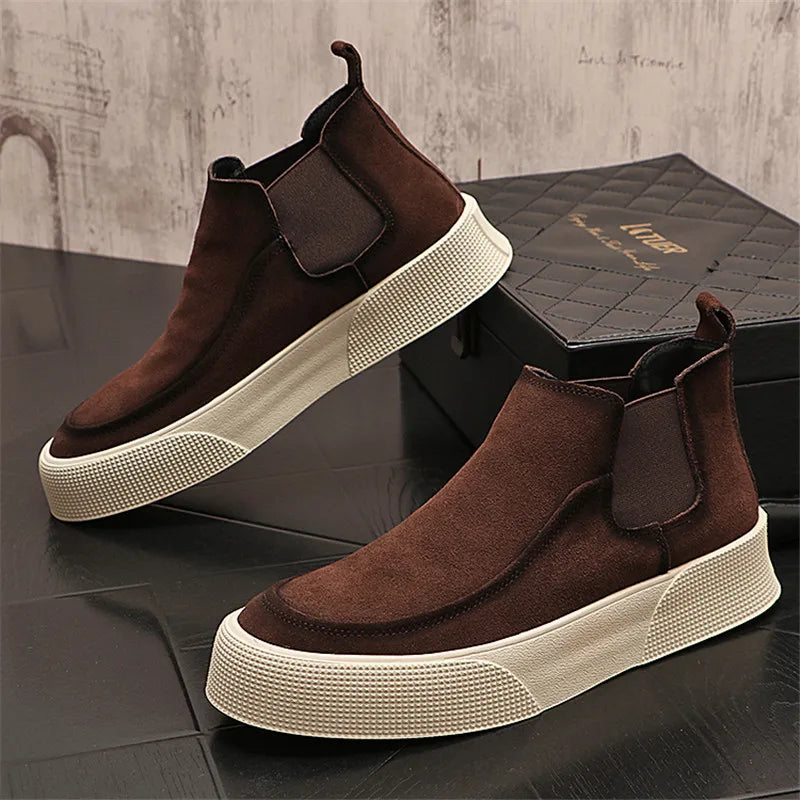 Men's Suede Chelsea Boots