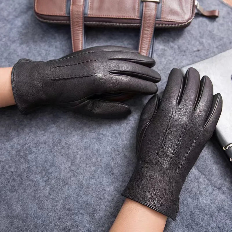 Heritage Faux Leather Gloves - Vonnera
