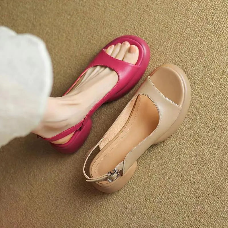 Wren Women's Flat Sandals Platform Low Heel