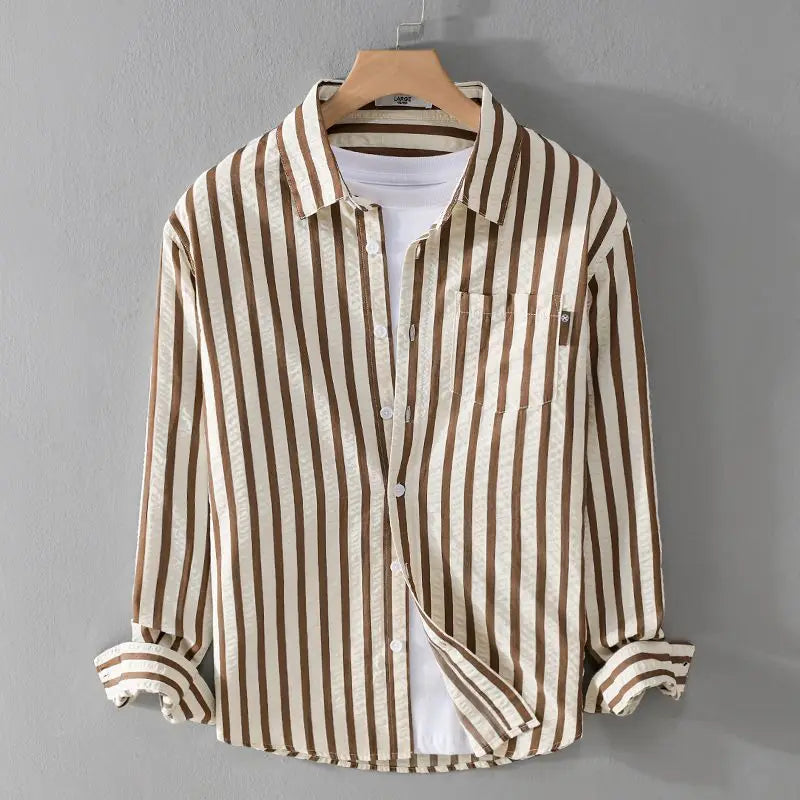 Niels Men's Striped Button Down Shirt