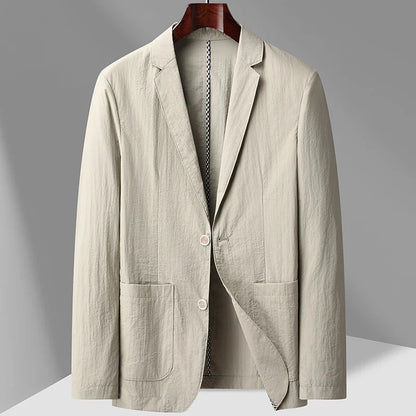 Linen Blazer Marino Meadow