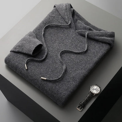 Men's Pullover Hoodie Drawstring Design