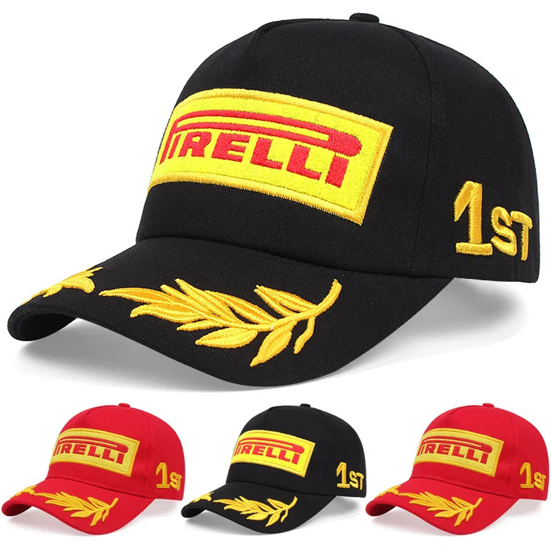 Unisex Baseball Hat Cool Racing Style Cotton Sunshade Cap - Vonnera