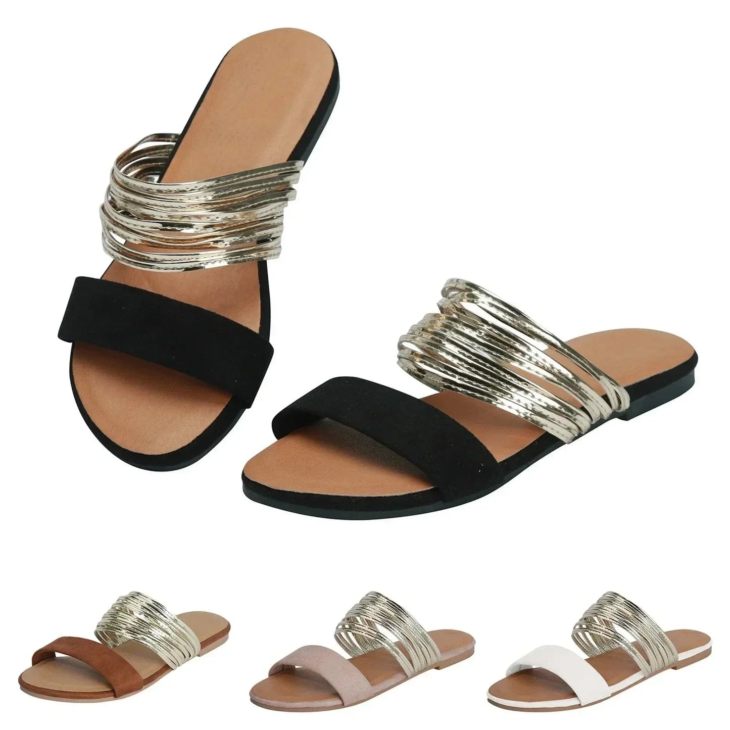 Women's Flat Sandals Double Strap