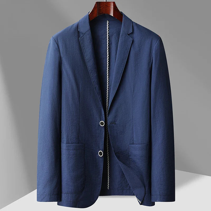 Linen Blazer Marino Meadow