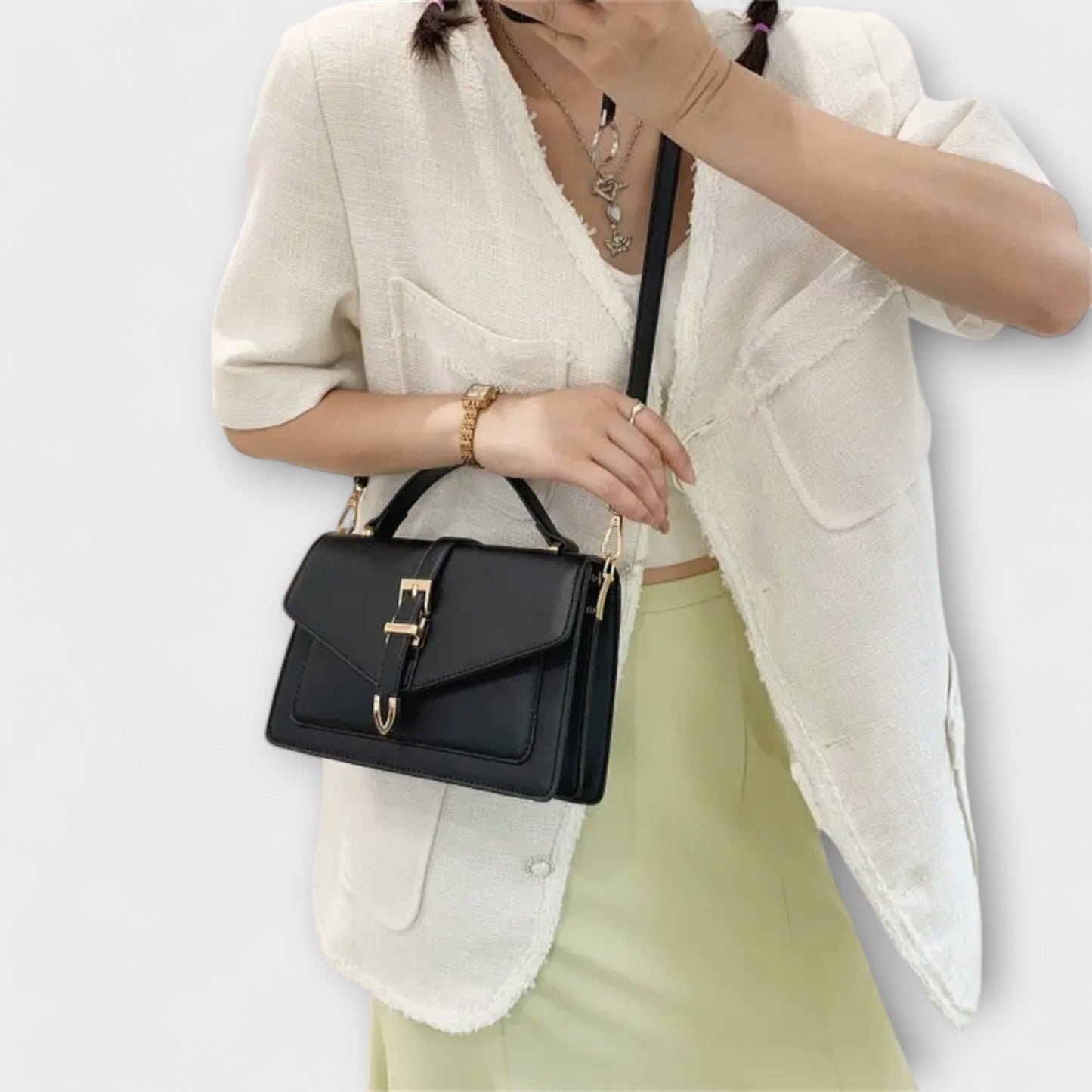 Women's Classic Leather Shoulder Bag