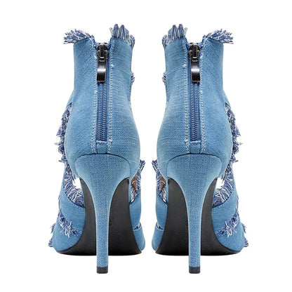 Denim Heels
