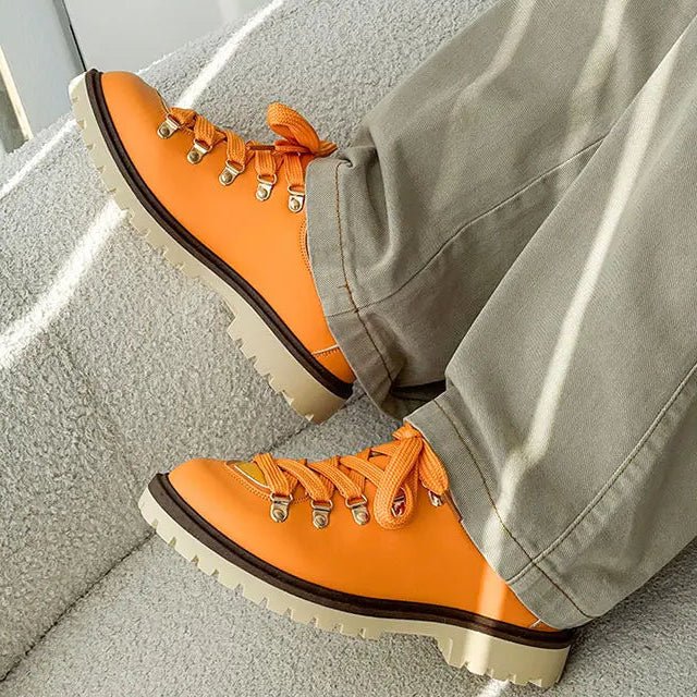 Men's Derby Shoes Leather Brown