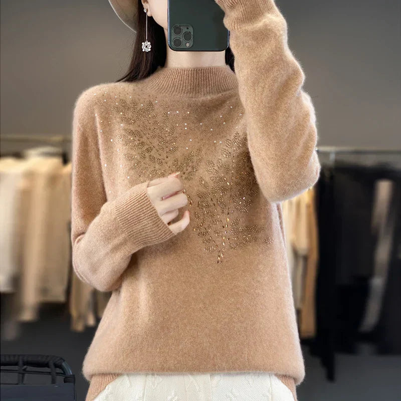 Women's Leaf Embellished Sweater