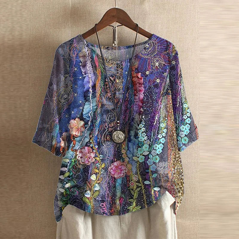 Retro Inspired Women's Blouse