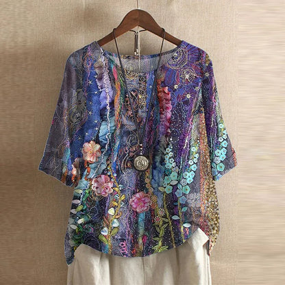 Retro Inspired Women's Blouse
