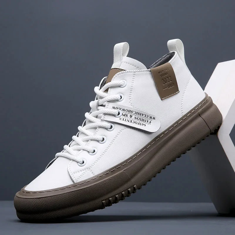Caspian Men's Leather Sneakers - Vonnera