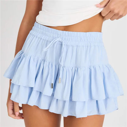 Women's Mini Ruffle Skirt - Vonnera