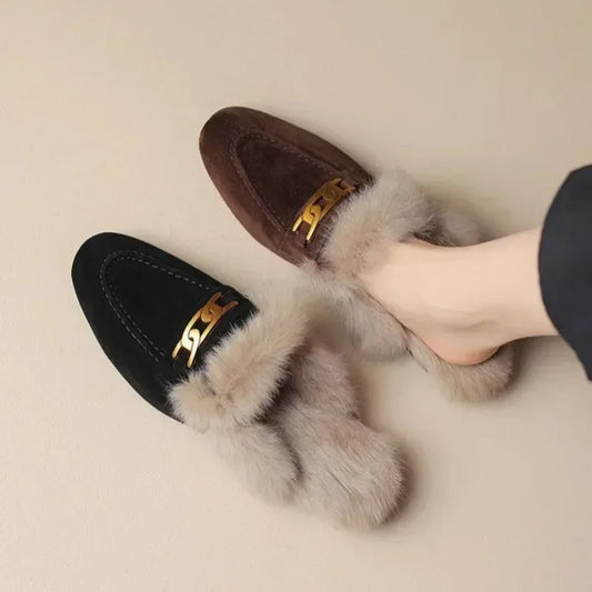 Women's Fur Mules Whisper Madona - Vonnera