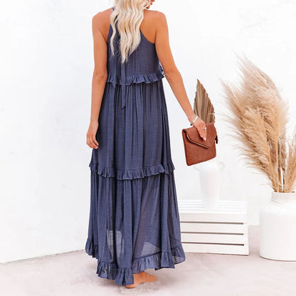 Women's Maxi Dress Layered Tier Design